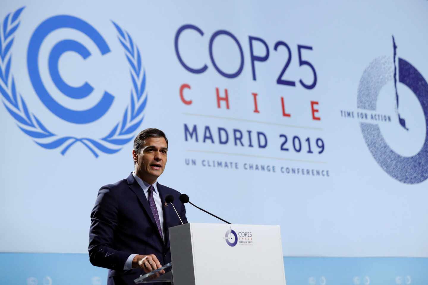Sánchez carga contra los "fanáticos" en la COP25: "Hoy sólo un puñado niega la evidencia"