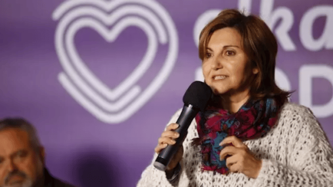 La diputada de Elkarrekin Podemos Pilar Garrido.
