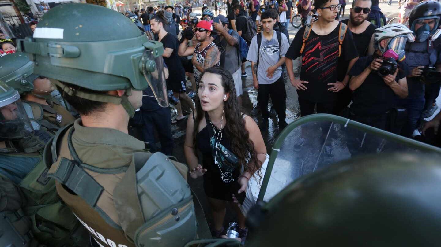 Chile protestas jóvenes