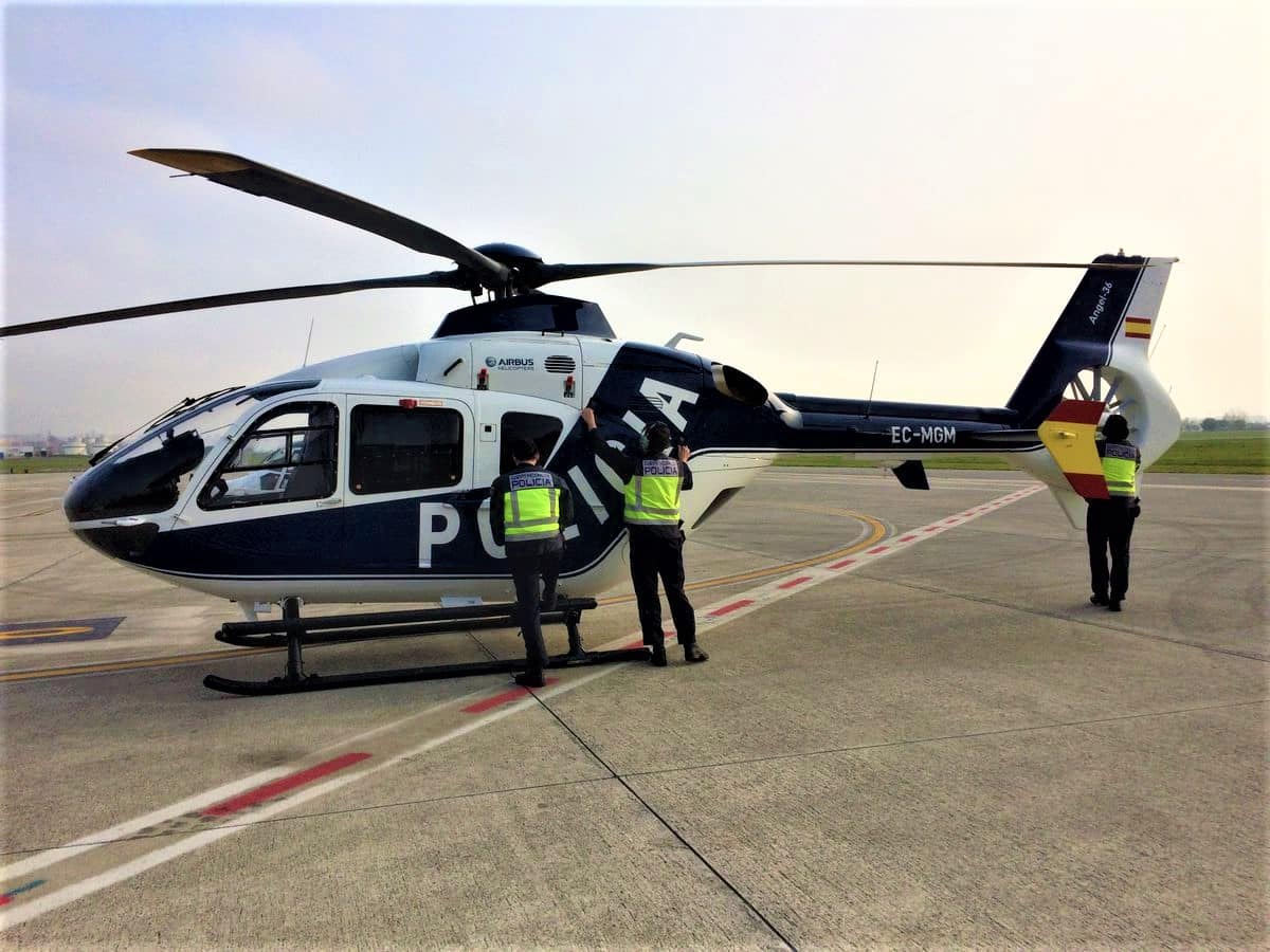 El helicóptero Condor de la Policía Nacional vigilará Madrid estas navidades