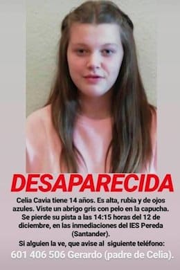 Perros y drones buscan a una niña de 14 años desaparecida desde el jueves en Santander
