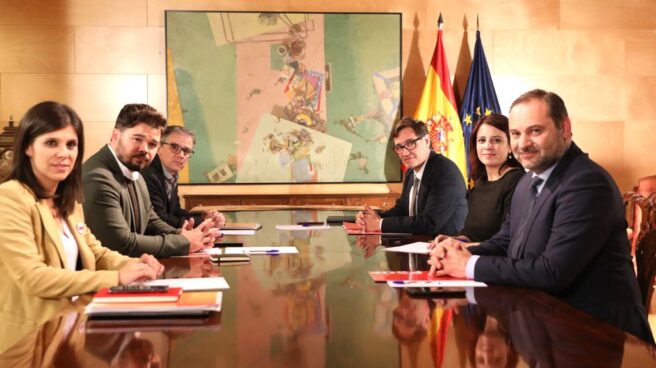 investidura pedro sánchez esquerra ERC gobierno podemos Equipos negociadores del PSOE y ERC.