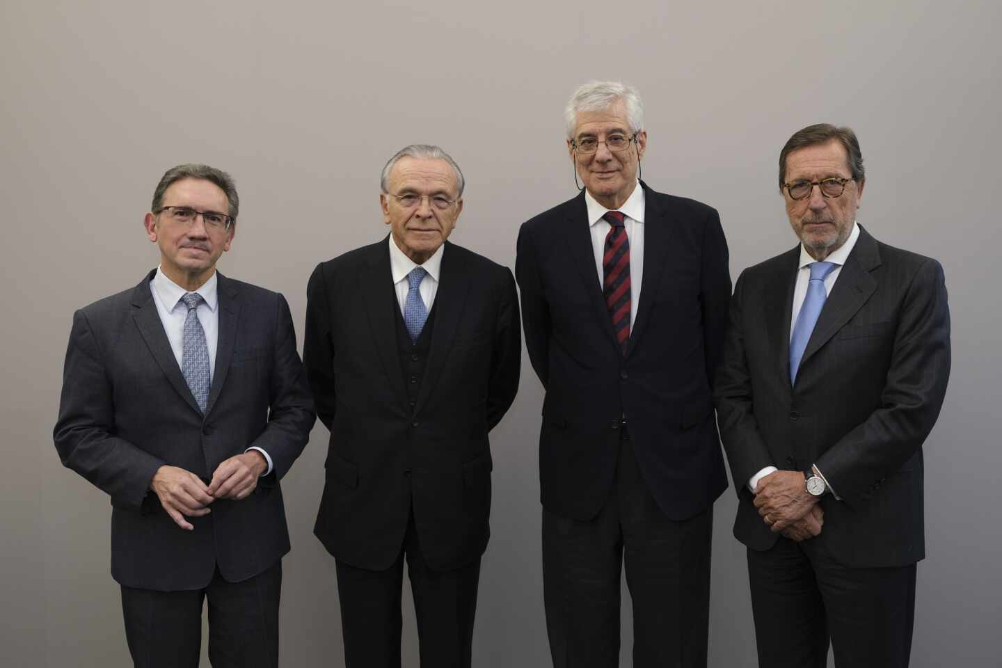 Jaume Giró, Isidro Fainé, Juan José López Burniol y Antonio Vila