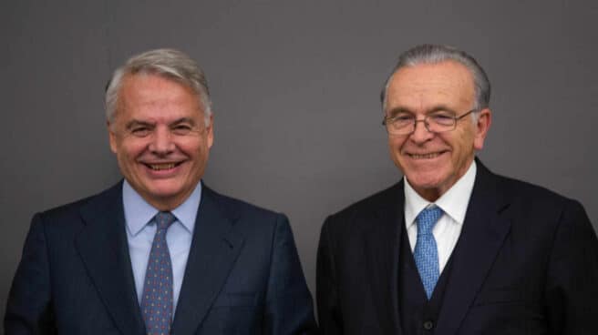 Ignacio Garralda (izqda) e Isidro Fainé