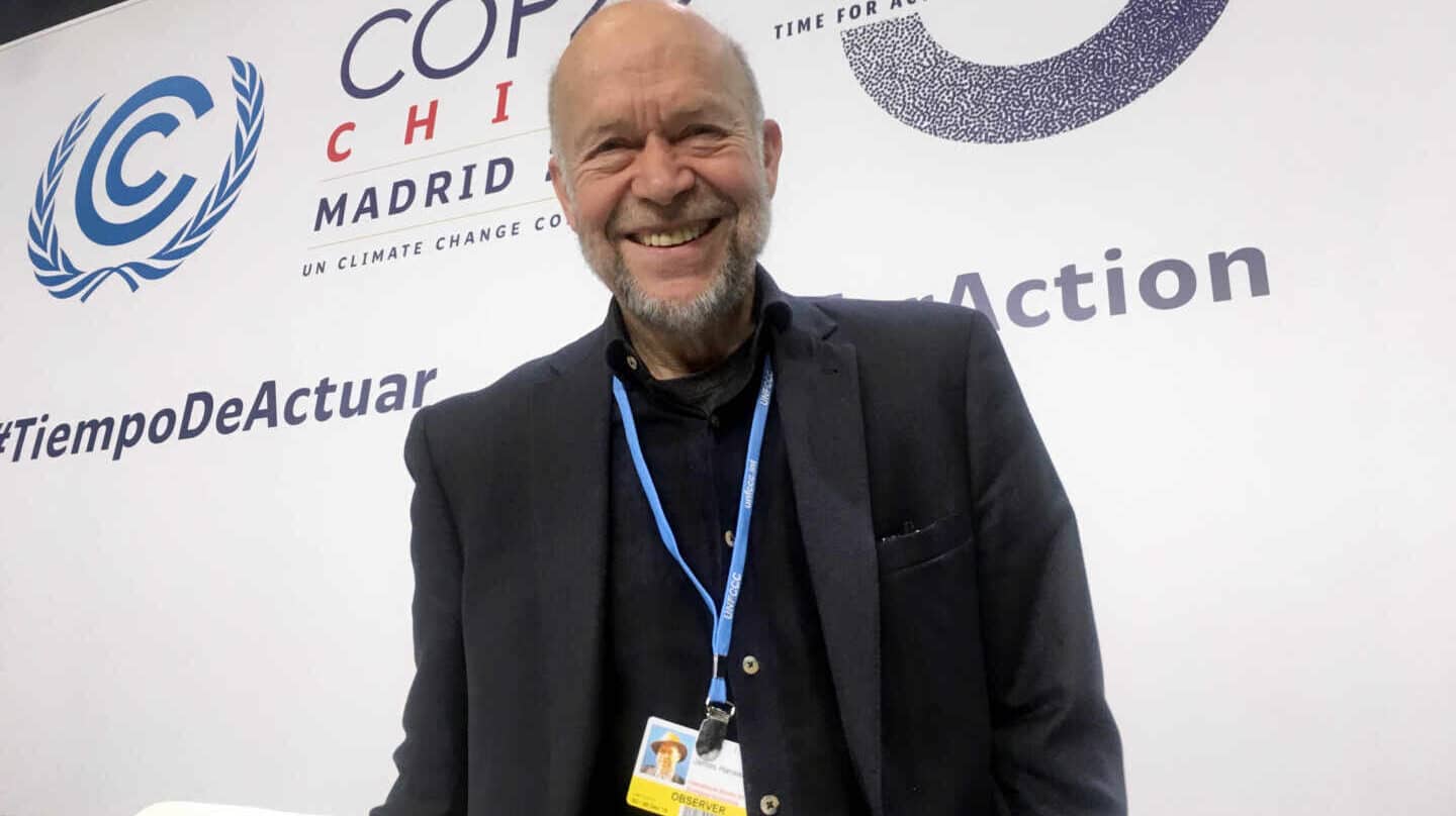 James Hansen en la COP de Madrid.