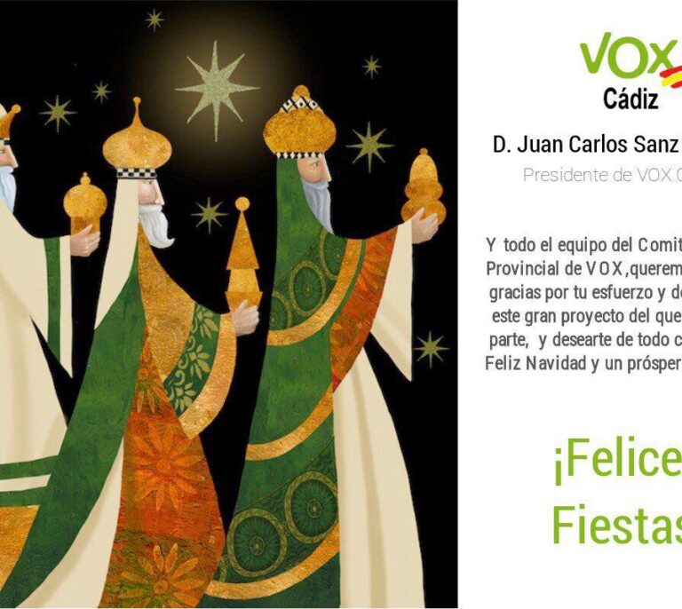 La intrahistoria de la postal navideña de Vox con un Baltasar 'blanco'