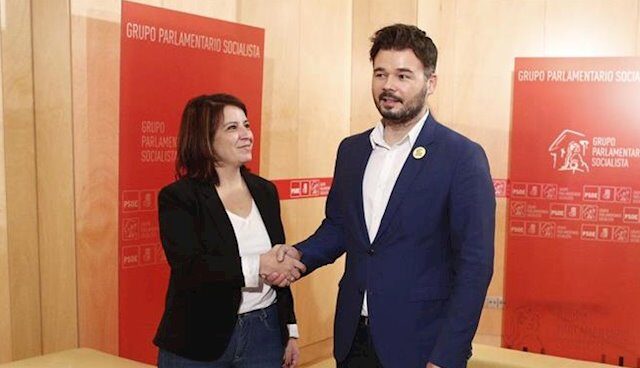 Pedro Sänchez Rufián Lastra independentistas mesa de diálogo