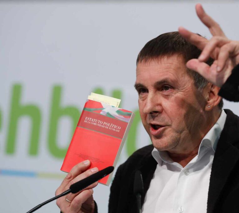 Otegi reivindica el 'Plan Ibarretxe': "Fue un pasito adelante, el nuevo Estatuto lo es atrás"