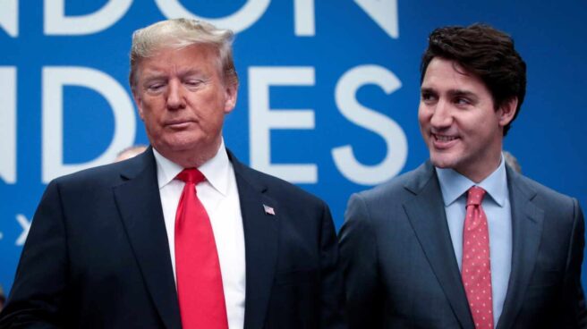 Donald Trump y Justin Trudeau.
