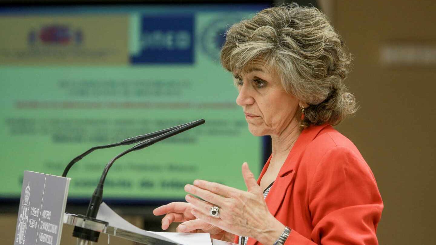 María Luisa Carcedo, ministra de Sanidad en funciones, en una intervención pública.