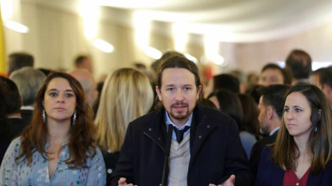 Pablo Iglesias, en el Congreso el Día de la Constitución.