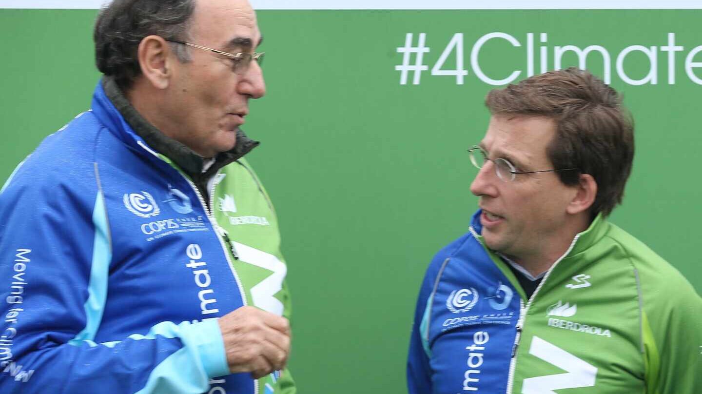 El presidente de Iberdrola, Ignacio Sánchez Galán, y el alcalde de Madrid, José Luis Martínez Almeida.