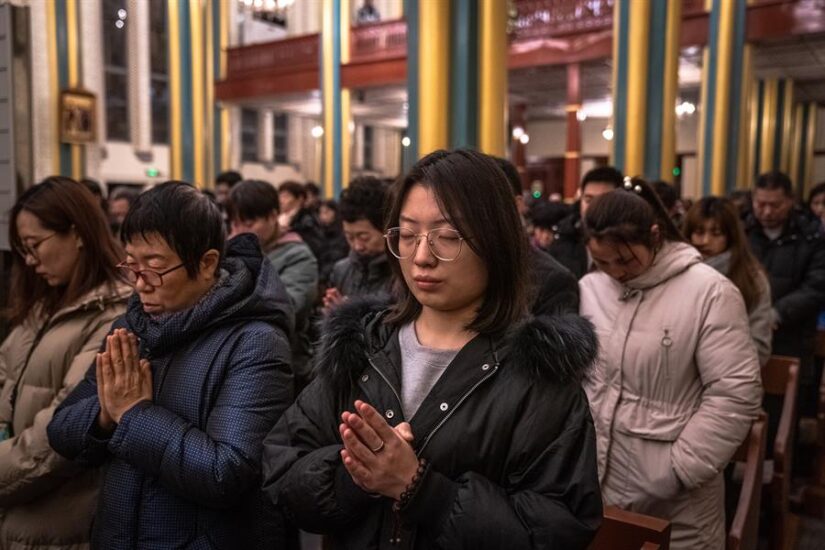 Varias iglesias católicas han celebrado misas especiales en Pekín y otras ciudades de China durante el día de Nochebuena.