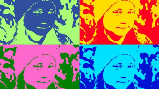 montaje-andy-warhol-greta Greta Thunberg en versión Andy Warhol