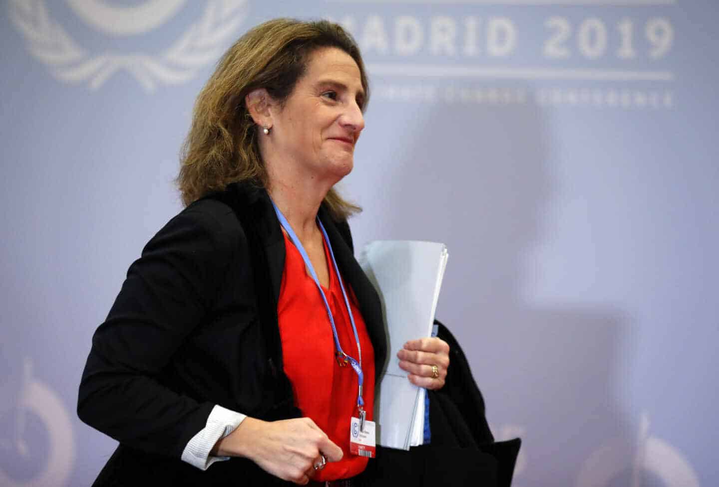 La ministra para la Transición Ecológica, Teresa Ribera.