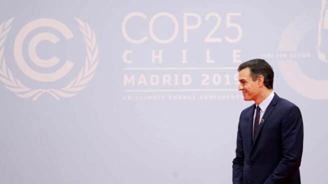 El presidente del Gobierno, Pedro Sánchez, en la apertura de la Cumbre del Clima en Madrid.