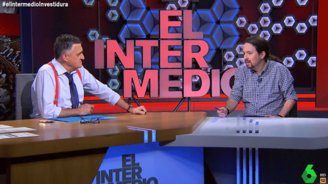 Pablo Iglesias entrevistado en 'El Intermedio', en La Sexta.