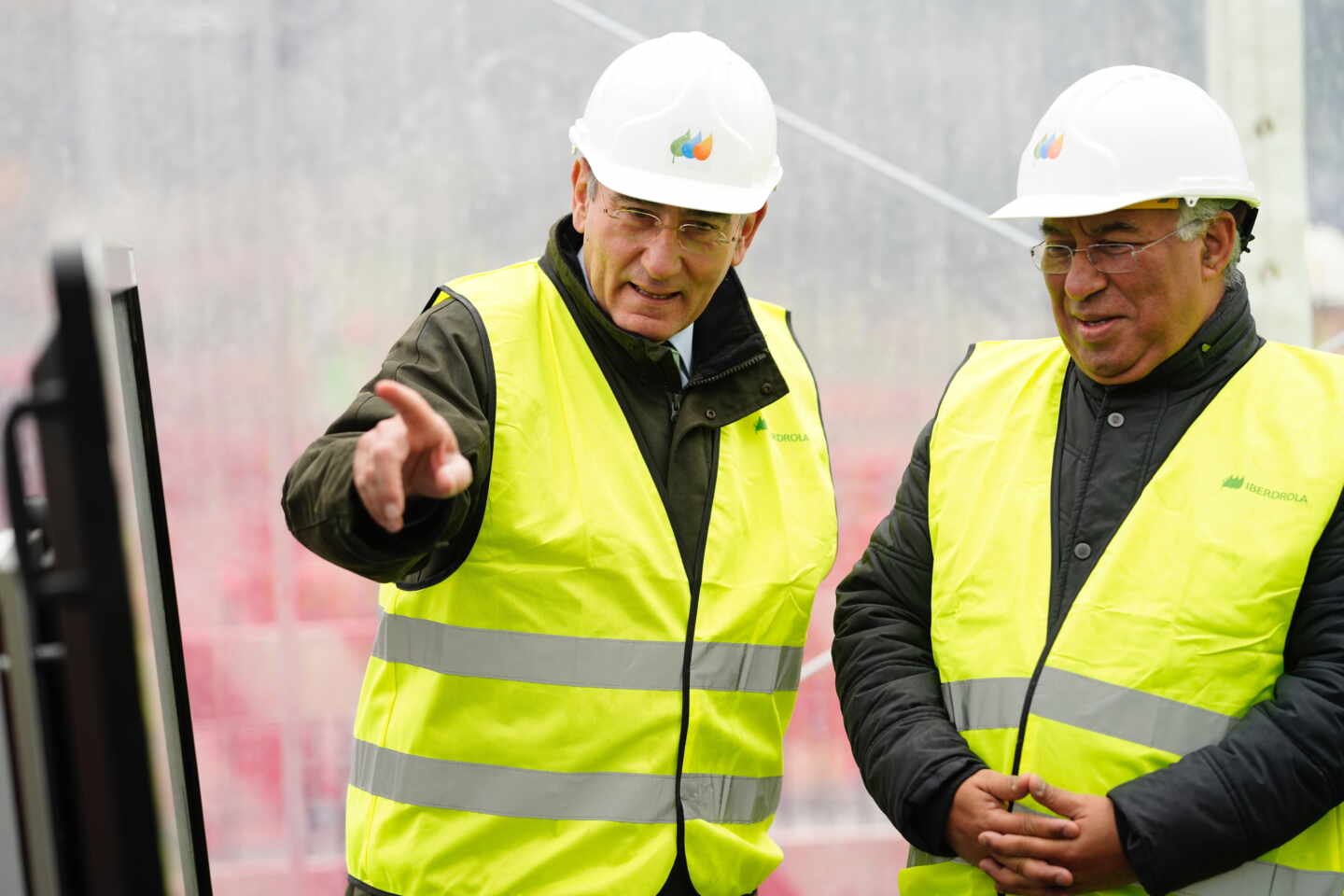 El presidente de Iberdrola, Ignacio Sánchez Galán, y el primer ministro de Portugal, Antonio Costa.