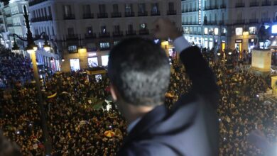 "Nuestra esperanza": el pueblo venezolano en España arropa a Guaidó