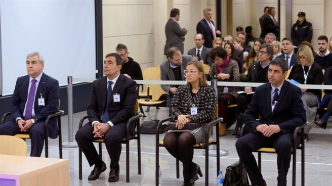Trapero, ex mayor de los Mossos, durante su juicio en la Audiencia Nacional.