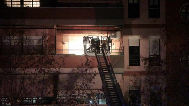 Planta incendiada en Tarragona.