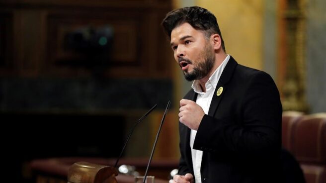 El portavoz de ERC en el Congreso, Gabriel Rufián.