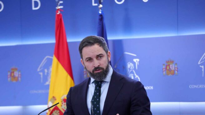 Santiago Abascal, en el Congreso.