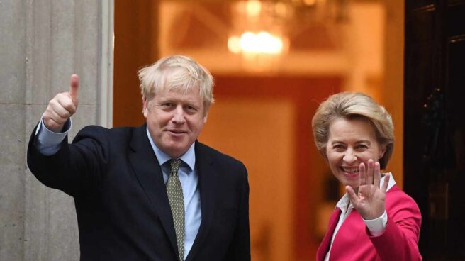 Boris Johnson y Ursula von der Leyen