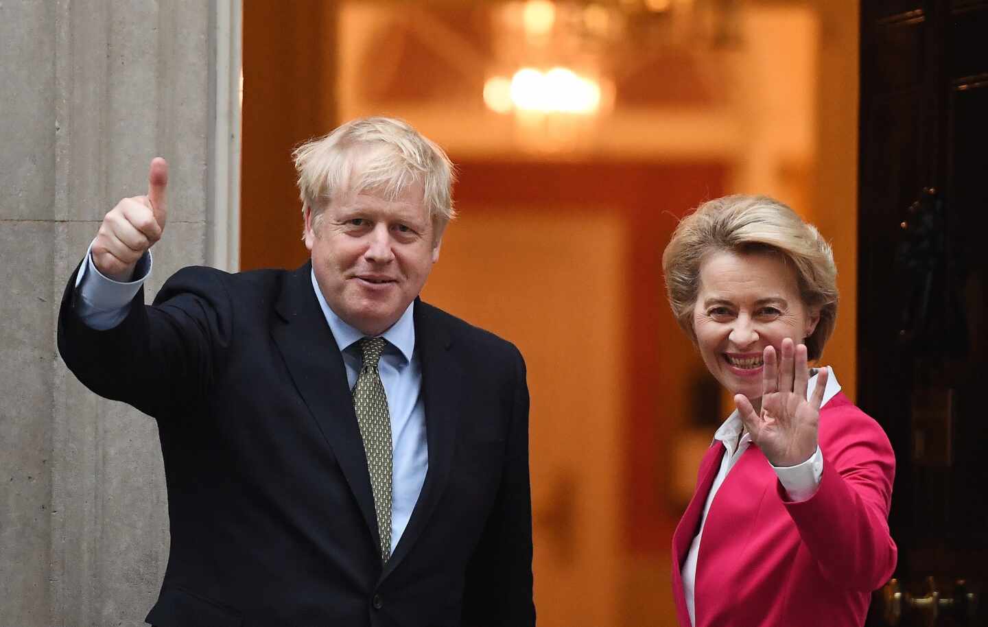 Boris Johnson y Ursula von der Leyen