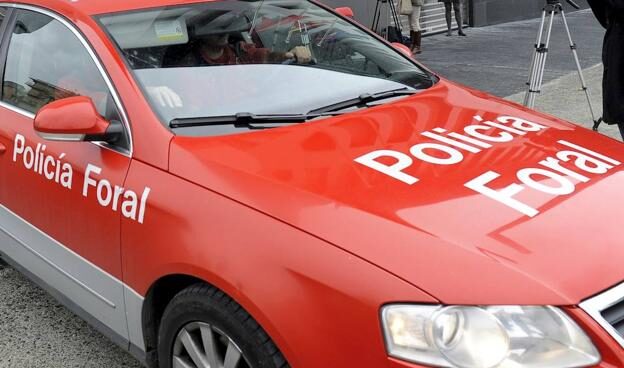 Foto de archivo de un coche de la Policía Foral de Navarra.