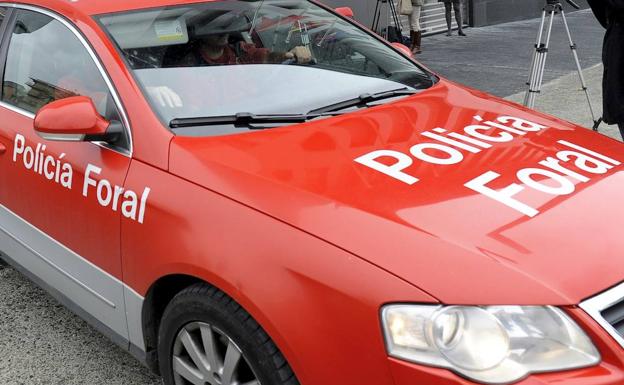 Foto de archivo de un coche de la Policía Foral de Navarra.