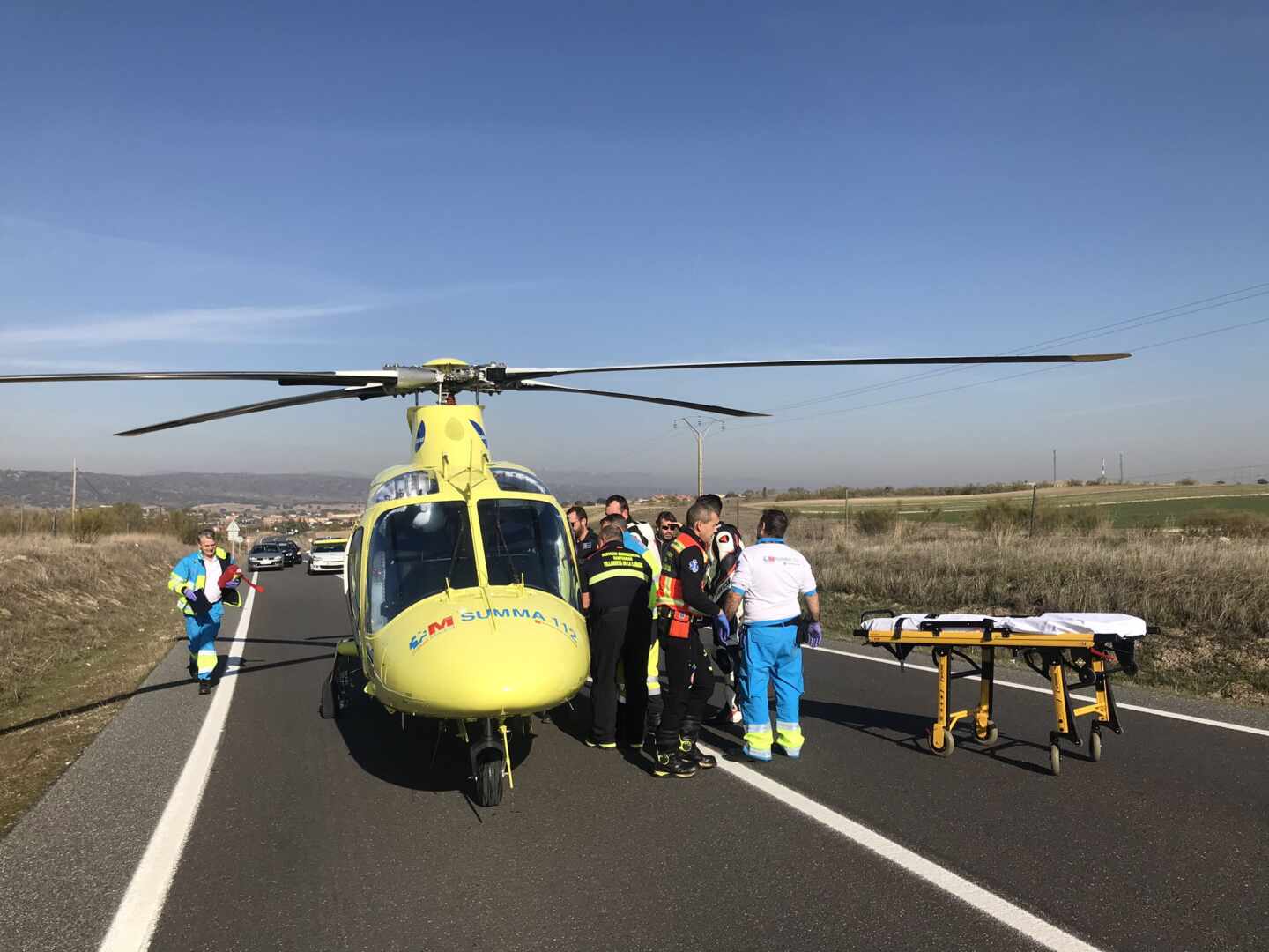 Helicóptero de Emergencias de la Comunidad de Madrid.