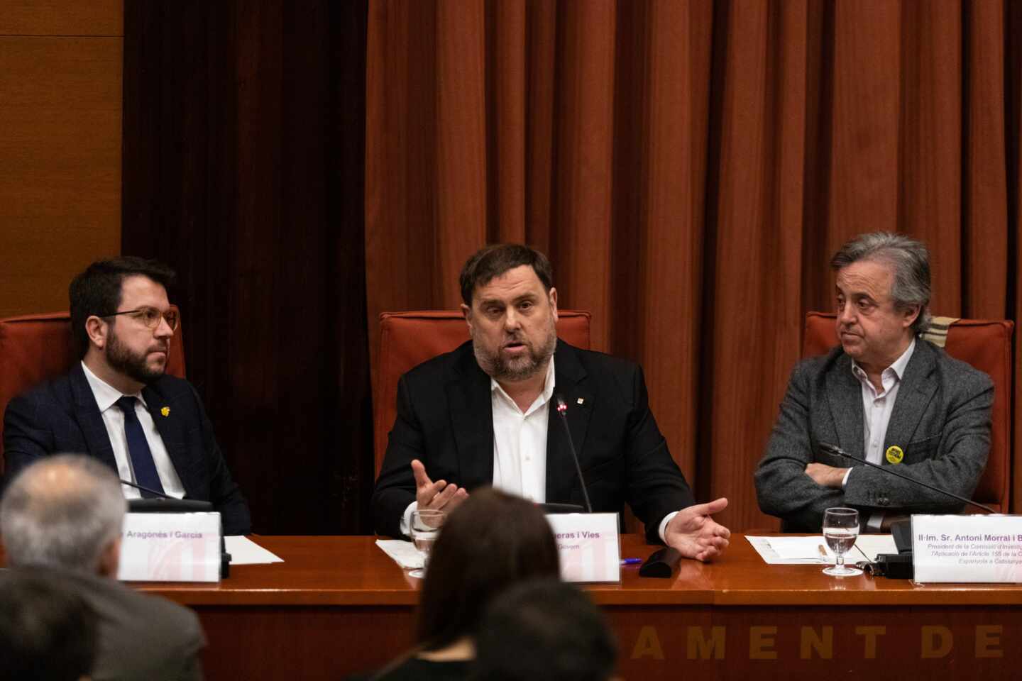 Junqueras avisa al PSOE: "Algunos de los que aplaudieron la represión probarán las cloacas del Estado"