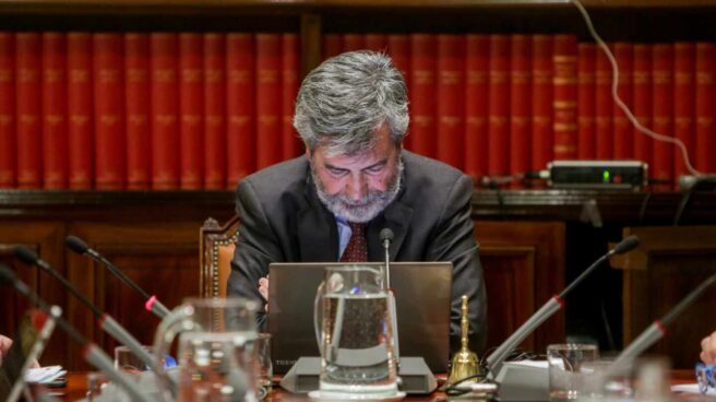 Carlos Lesmes, en el Pleno del CGPJ.