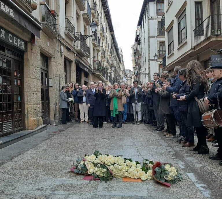 Gregorio Ordóñez 'regresa' para siempre a la Parte Vieja de San Sebastián