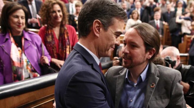 Pedro Sánchez y Pablo Iglesias.