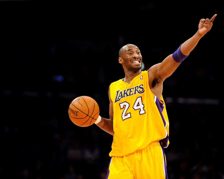 Kobe Bryant en un partido de 2012