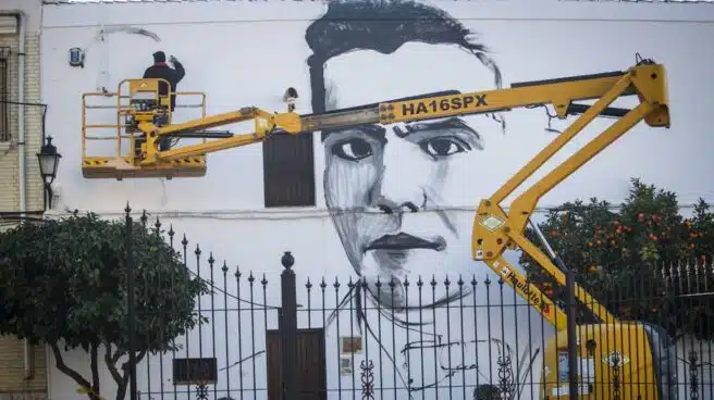 Lorca en una mezcla de rap y grafitis, uno de "el Niño de las Pinturas"