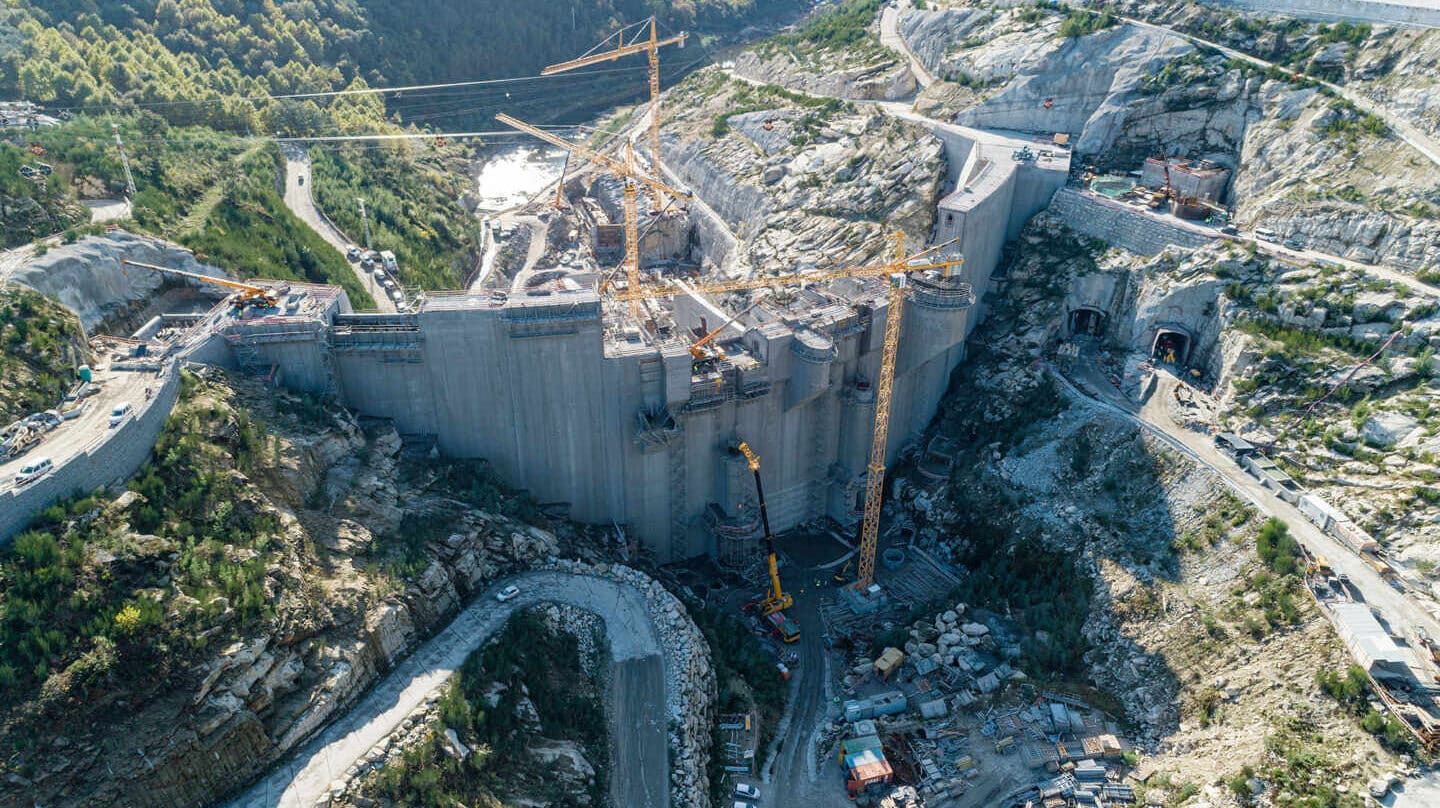Una de las presas del macromplejo hidroeléctrico Alto Tâmega, en Portugal, que desarrolla Iberdrola.