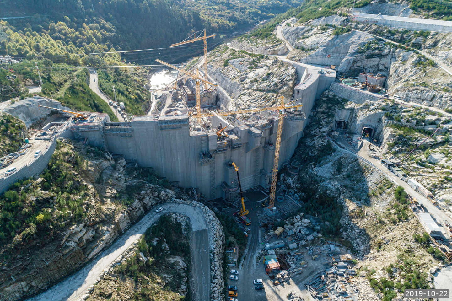 Una de las presas del macromplejo hidroeléctrico Alto Tâmega, en Portugal, que desarrolla Iberdrola.