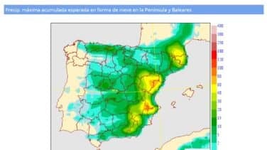 Gloria llega a España: nevadas copiosas, vientos de 100 km/h y olas de 8 metros en el Mediterráneo