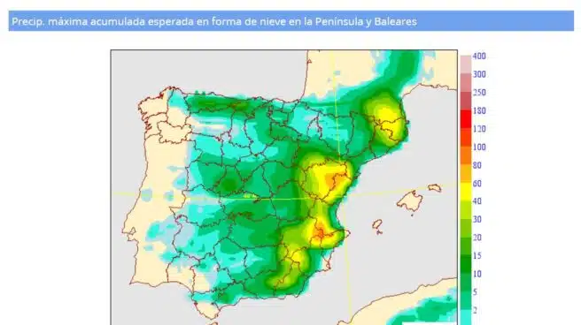 Gloria llega a España: nevadas copiosas, vientos de 100 km/h y olas de 8 metros en el Mediterráneo