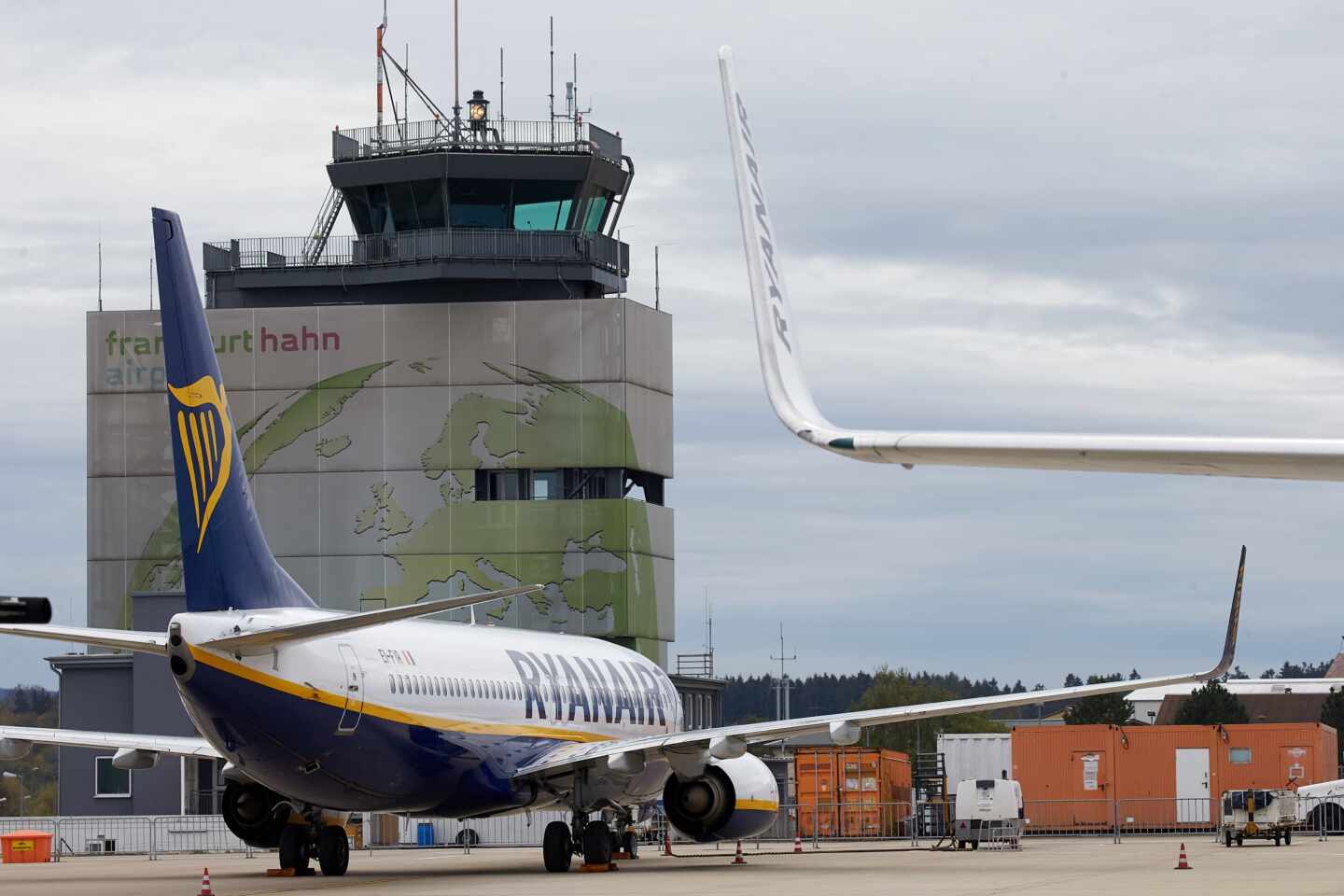 Un avión de la aerolínea de bajo coste Ryanair.