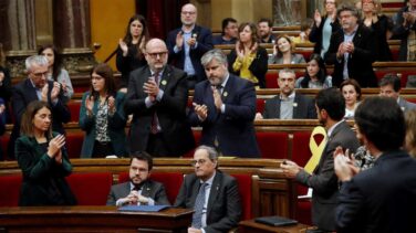 ERC se niega a aplaudir a Torra tras retar a Torrent para que desobedezca