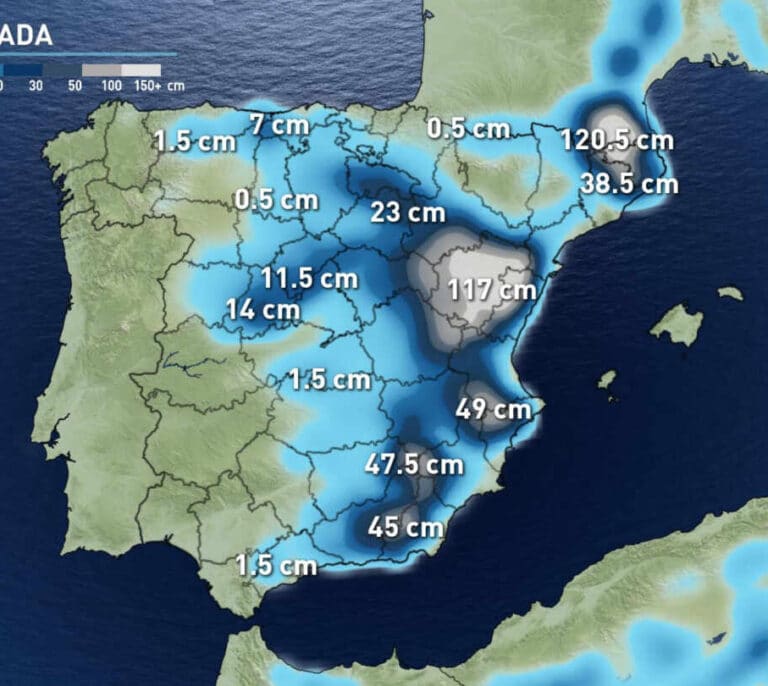 Este es el recorrido que seguirá la borrasca Gloria
