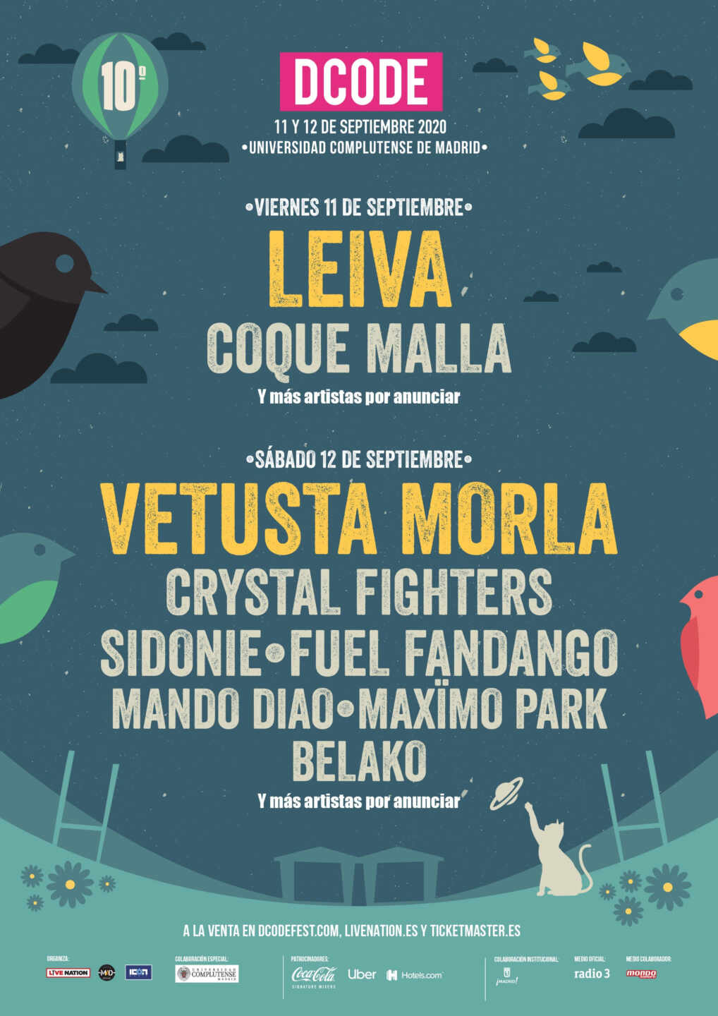 DCODE volverá a celebrarse dos días y confirma a Leiva, Vetusta Morla y Crystal Fighters