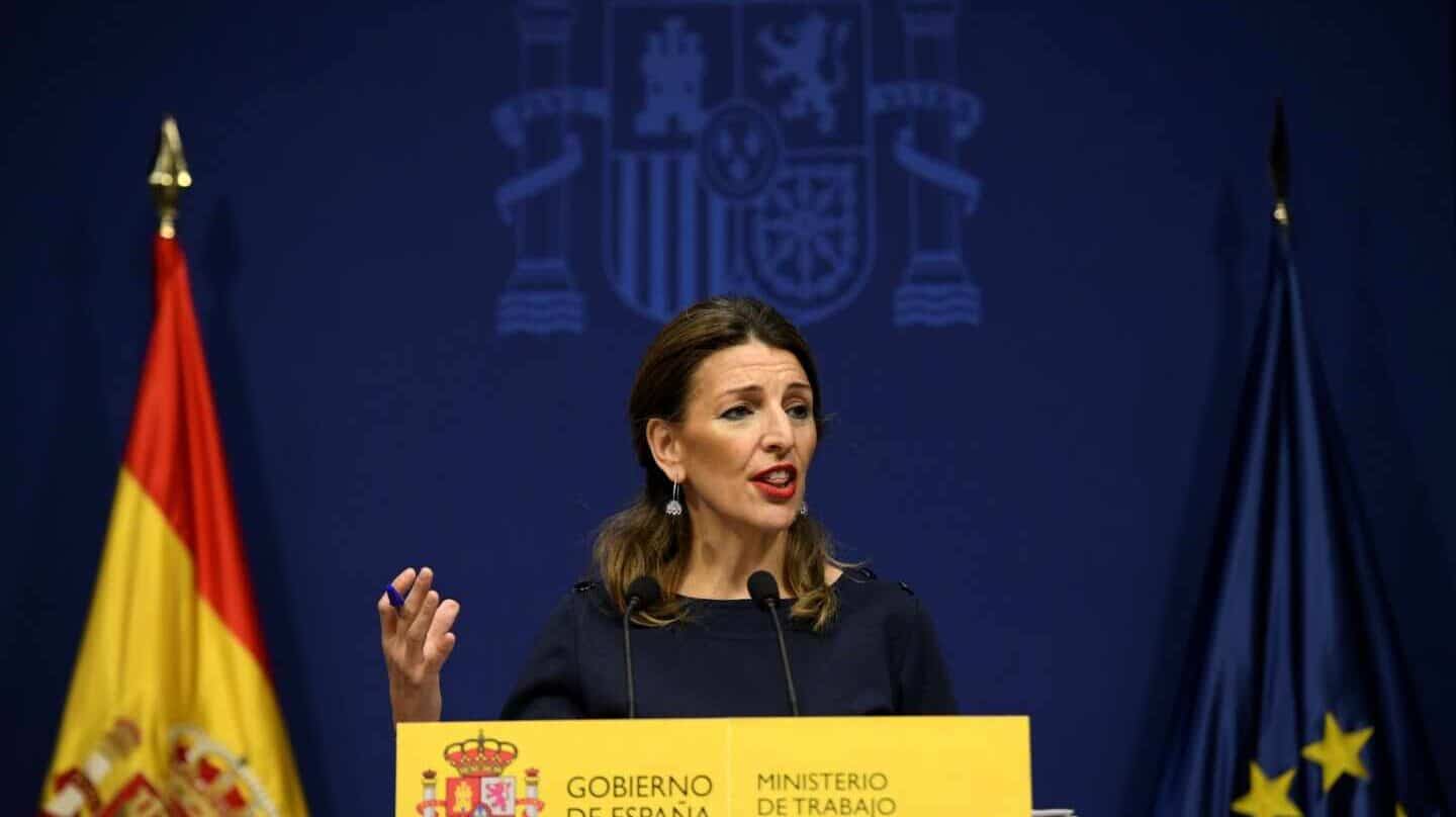 La ministra de Trabajo, Yolanda Díaz.