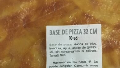 Sanidad retira del mercado las bases y pizzas de la empresa 'pizzaragon'