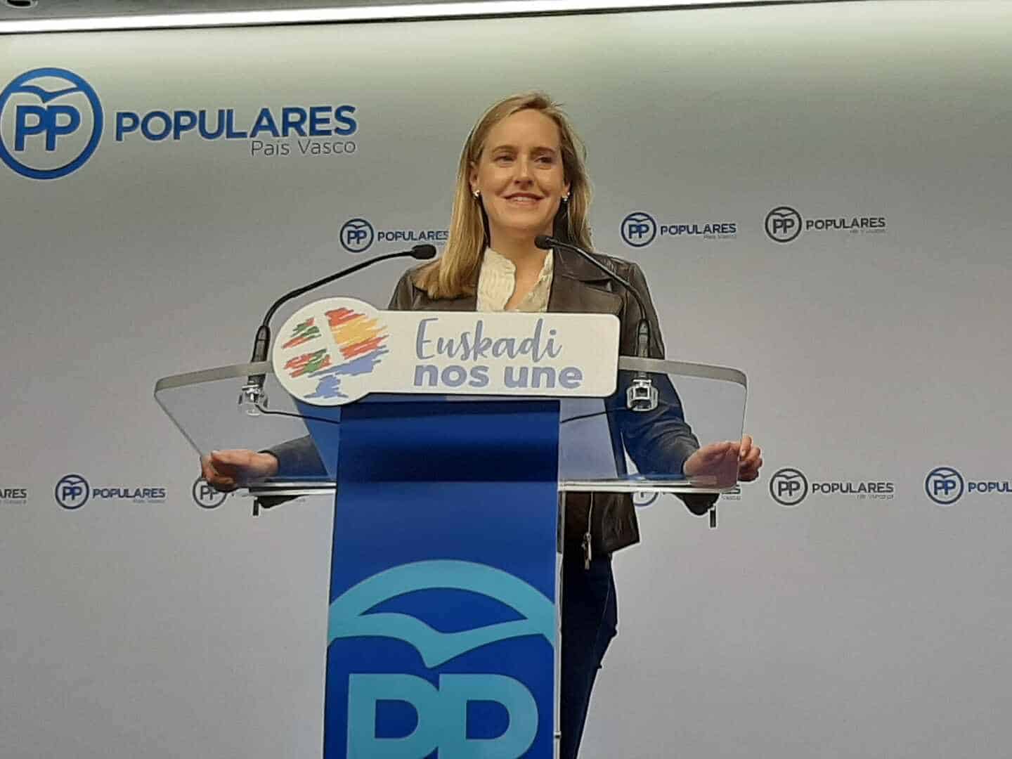 La secretaria general del PP en el País Vasco, Amaya Fernández.