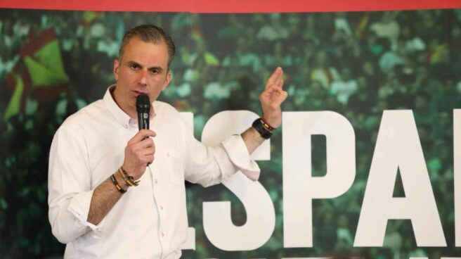 El secretario general de Vox, Javier Ortega Smith, en un acto de Vox.